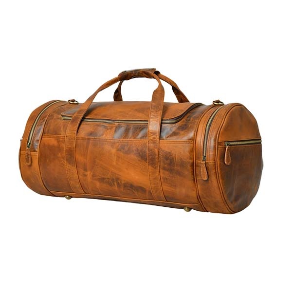 Leather Duffle Bag Bl 109