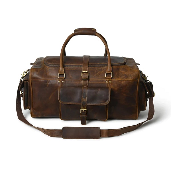 Leather Duffle Bag Bl 107
